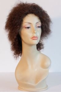 available for rent: crazy wig in human hair, electro shock effect, curly hair