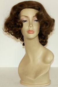 available for rent: curly brow wig in kanekalon, look from the 30s