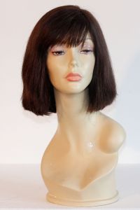 available for rent: medium length hazel wig in human hair, Georgie look