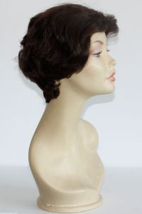 available for rent: short 50s look brown wig, with latex front hair