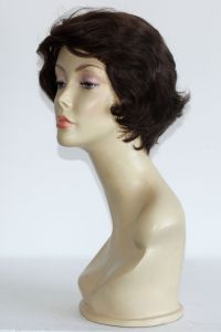 available for rent: short 50s look brown wig, with latex front hair